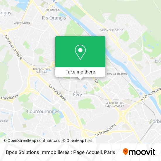 Mapa Bpce Solutions Immobilières : Page Accueil