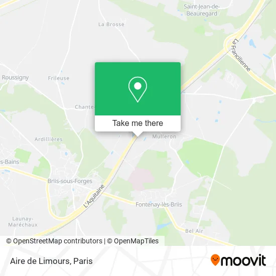 Aire de Limours map