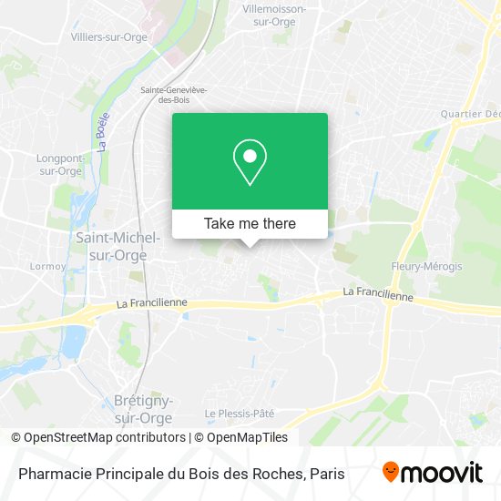 Pharmacie Principale du Bois des Roches map