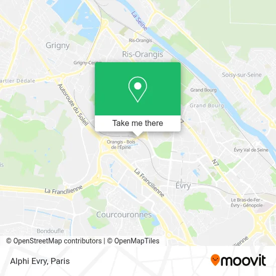 Alphi Evry map