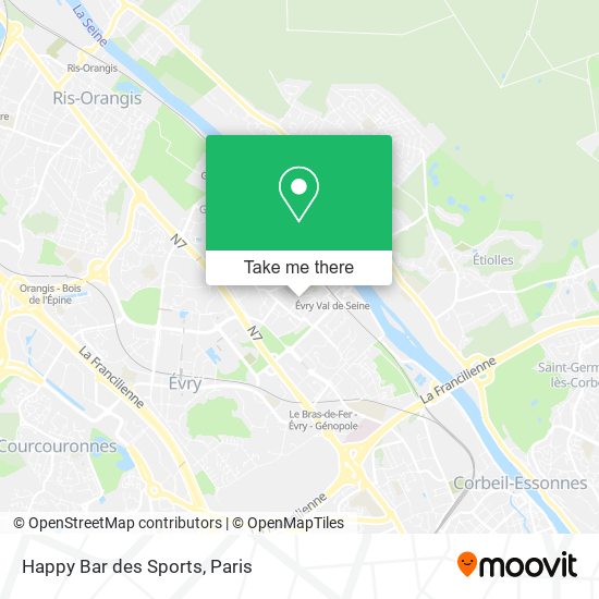 Mapa Happy Bar des Sports