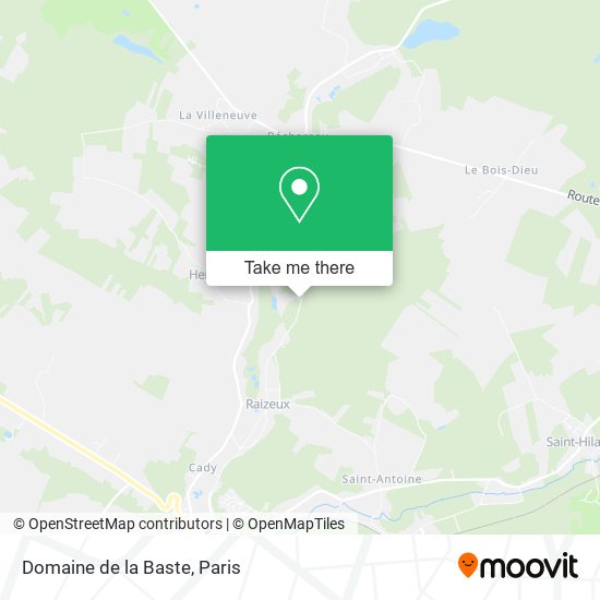 Domaine de la Baste map