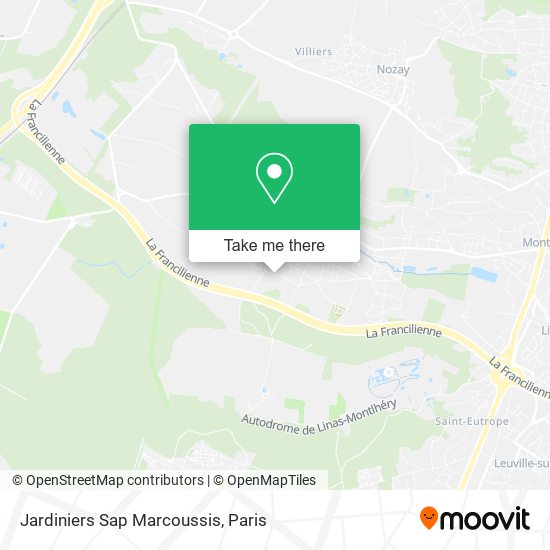 Jardiniers Sap Marcoussis map