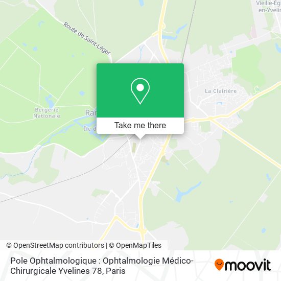 Pole Ophtalmologique : Ophtalmologie Médico-Chirurgicale Yvelines 78 map