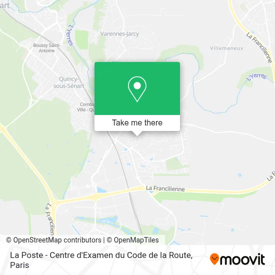 La Poste - Centre d'Examen du Code de la Route map