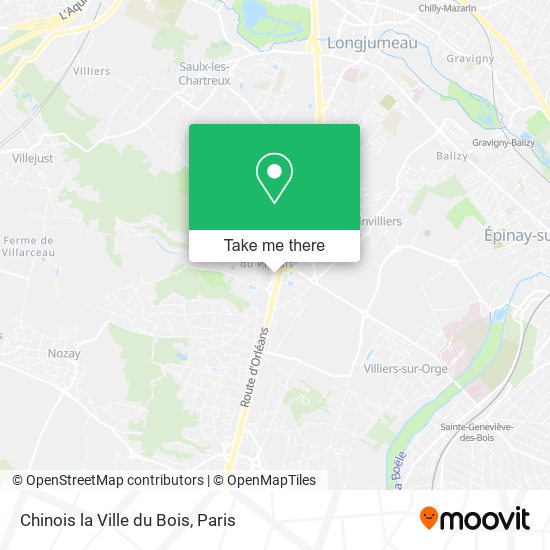 Chinois la Ville du Bois map