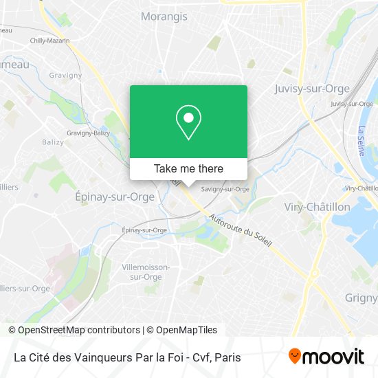 La Cité des Vainqueurs Par la Foi - Cvf map