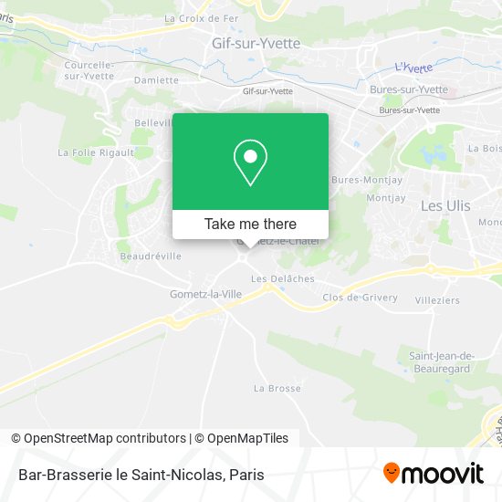 Mapa Bar-Brasserie le Saint-Nicolas