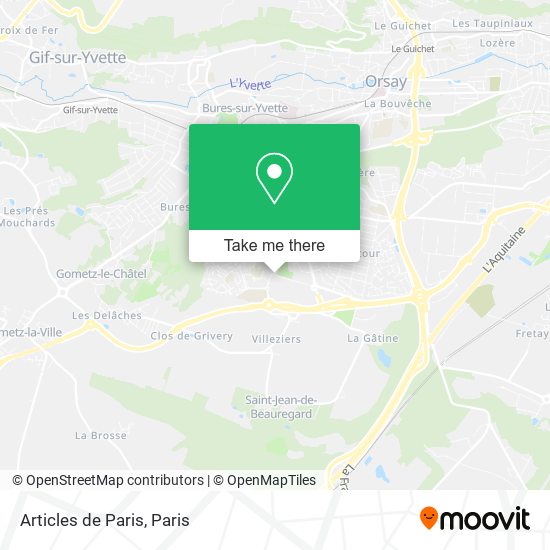 Mapa Articles de Paris