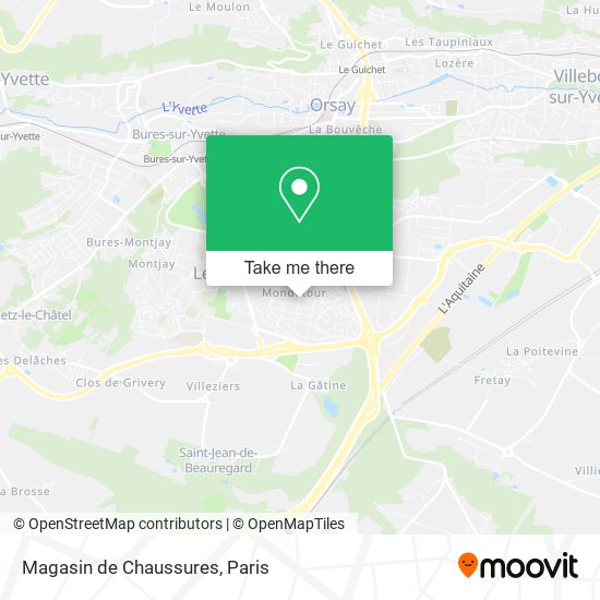 Magasin de Chaussures map