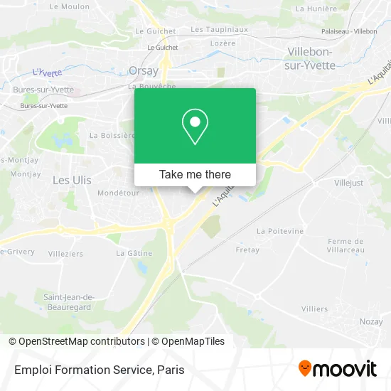 Emploi Formation Service map