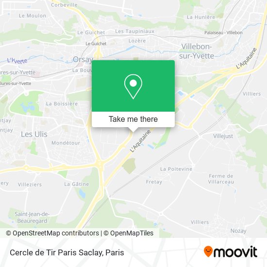 Mapa Cercle de Tir Paris Saclay