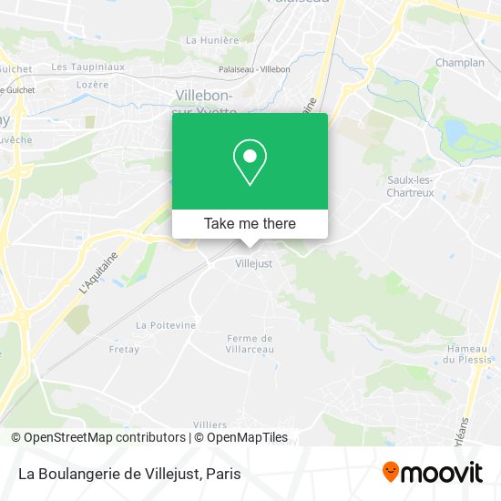 Mapa La Boulangerie de Villejust