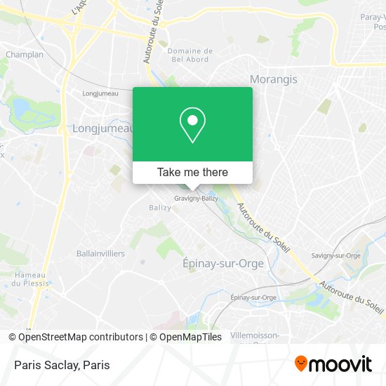 Paris Saclay map