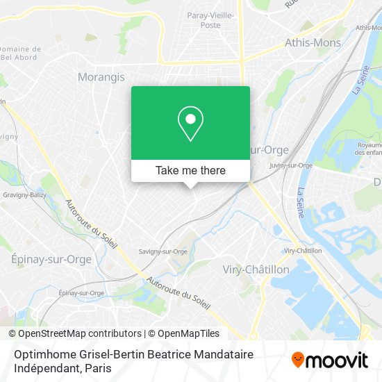 Optimhome Grisel-Bertin Beatrice Mandataire Indépendant map