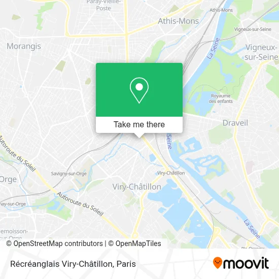 Récréanglais Viry-Châtillon map