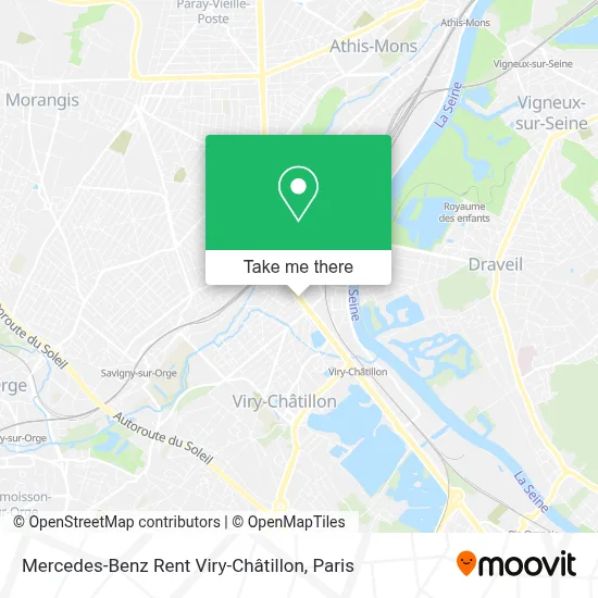 Mercedes-Benz Rent Viry-Châtillon map