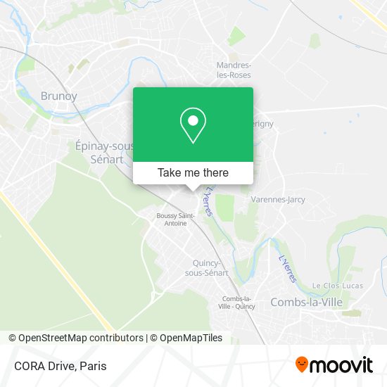 CORA Drive map