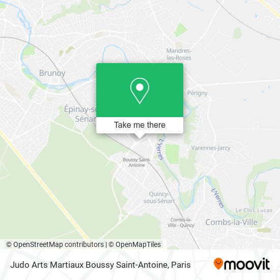 Judo Arts Martiaux Boussy Saint-Antoine map