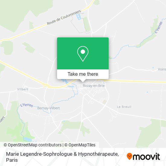 Marie Legendre-Sophrologue & Hypnothérapeute map