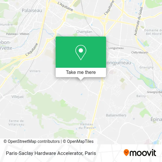 Paris-Saclay Hardware Accelerator map