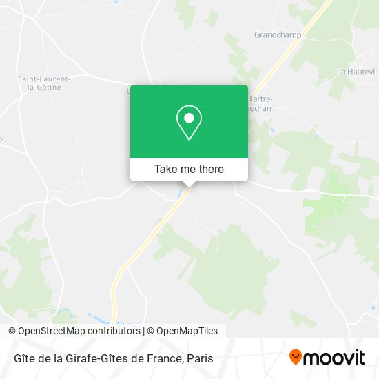 Gîte de la Girafe-Gîtes de France map