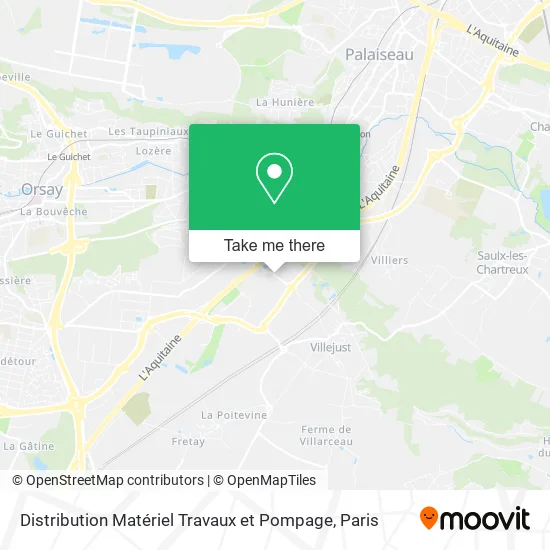 Distribution Matériel Travaux et Pompage map