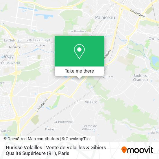 Hurissé Volailles Í Vente de Volailles & Gibiers Qualité Supérieure (91) map