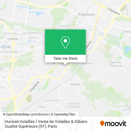 Hurissé Volailles Í Vente de Volailles & Gibiers Qualité Supérieure (91) map
