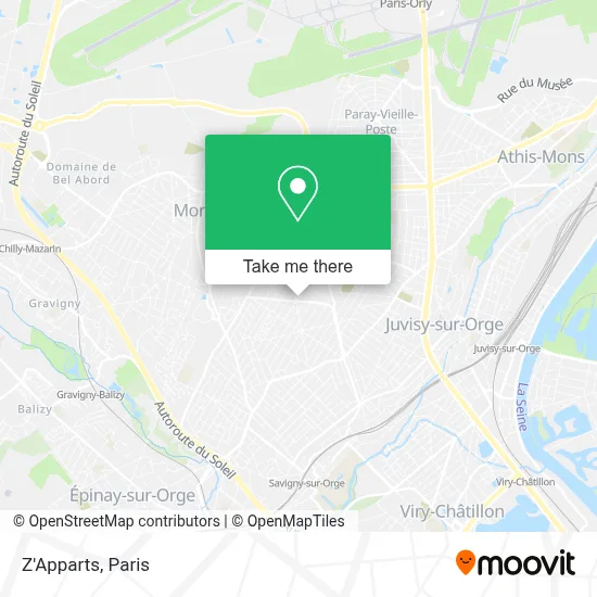 Z'Apparts map