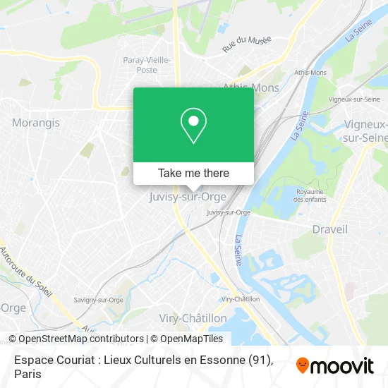 Espace Couriat : Lieux Culturels en Essonne (91) map