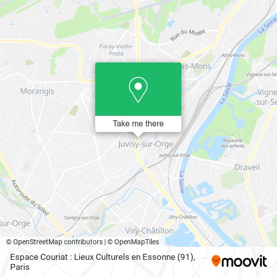 Espace Couriat : Lieux Culturels en Essonne (91) map
