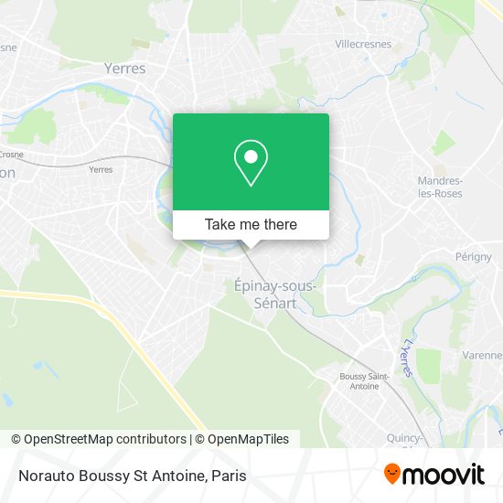 Norauto Boussy St Antoine map