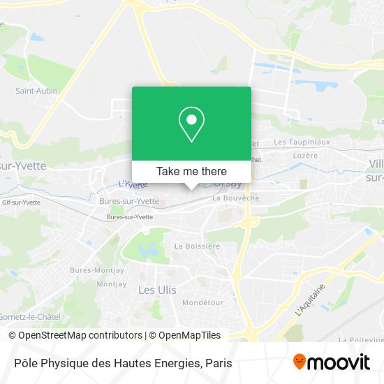 Pôle Physique des Hautes Energies map