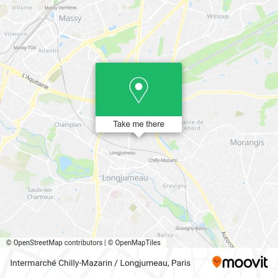Intermarché Chilly-Mazarin / Longjumeau map