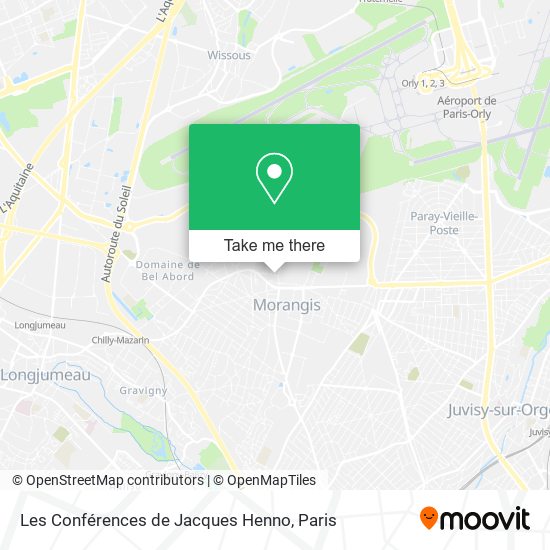 Mapa Les Conférences de Jacques Henno