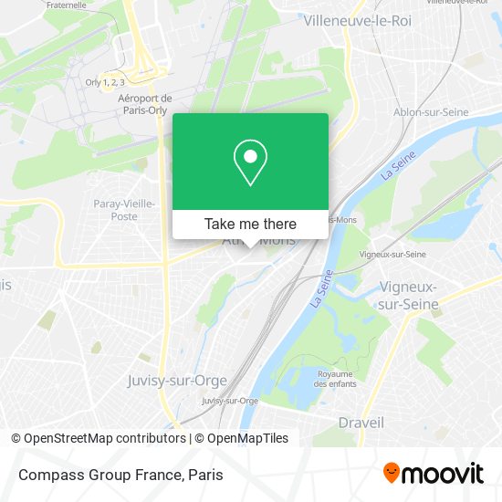 Mapa Compass Group France