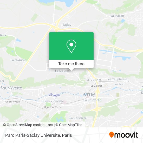 Parc Paris-Saclay Université map
