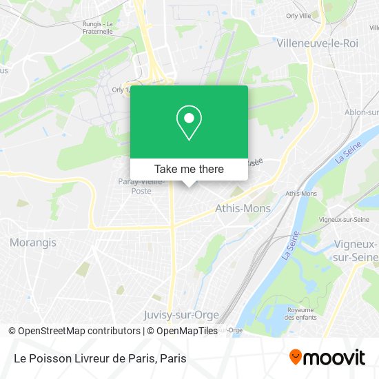 Mapa Le Poisson Livreur de Paris