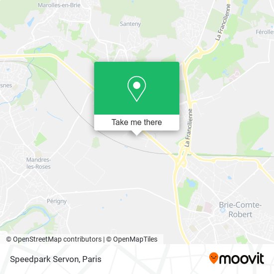 Speedpark Servon map