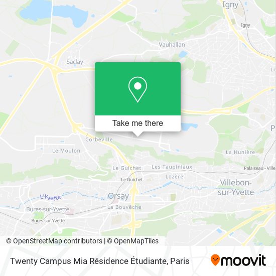 Mapa Twenty Campus Mia Résidence Étudiante