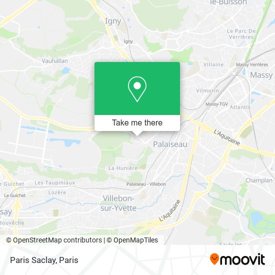 Paris Saclay map