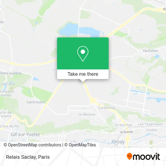 Relais Saclay map