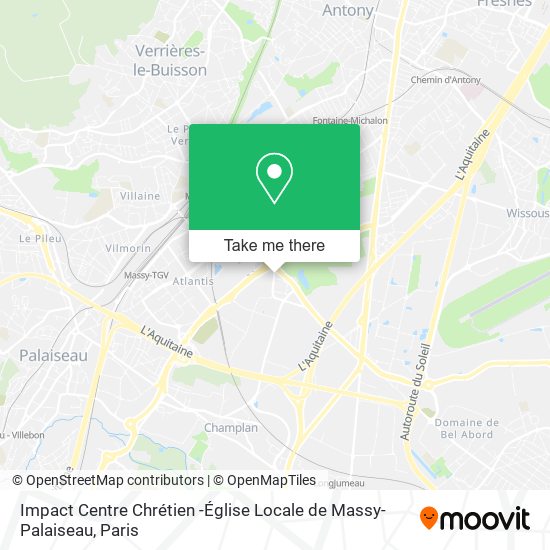 Impact Centre Chrétien -Église Locale de Massy-Palaiseau map