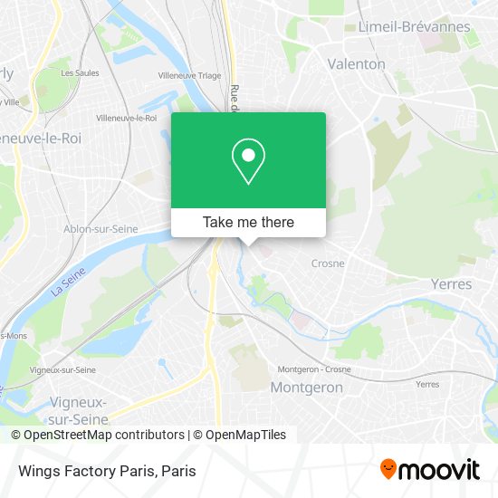 Wings Factory Paris map