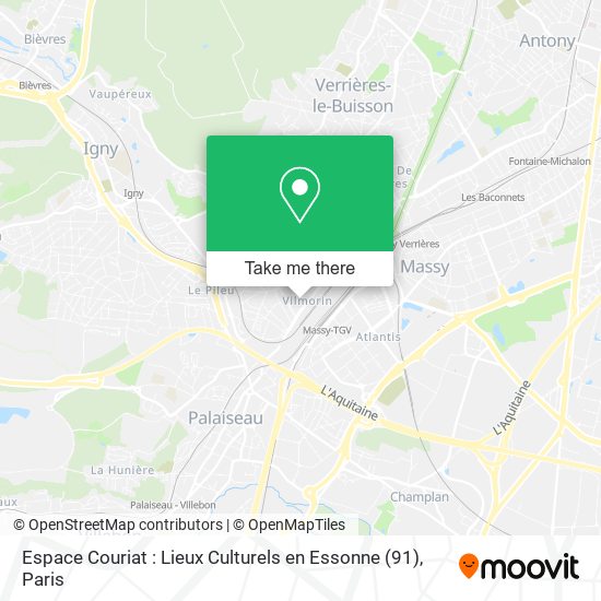 Espace Couriat : Lieux Culturels en Essonne (91) map