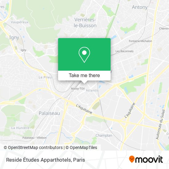 Reside Études Apparthotels map