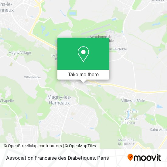 Association Francaise des Diabetiques map