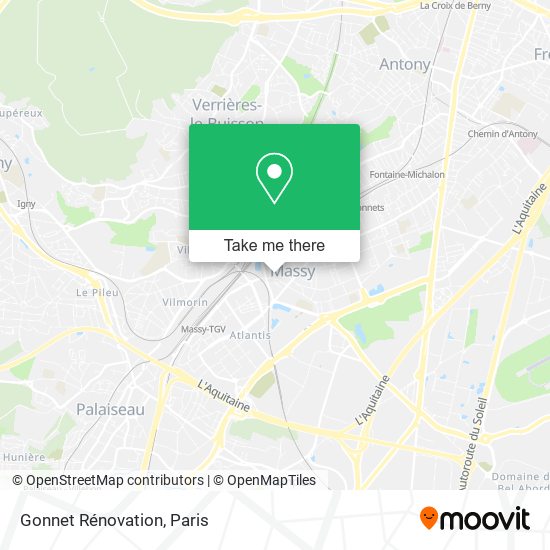 Gonnet Rénovation map