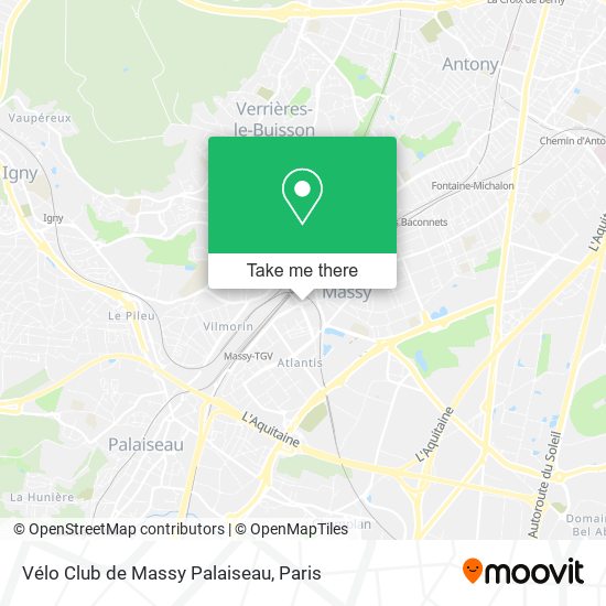 Vélo Club de Massy Palaiseau map